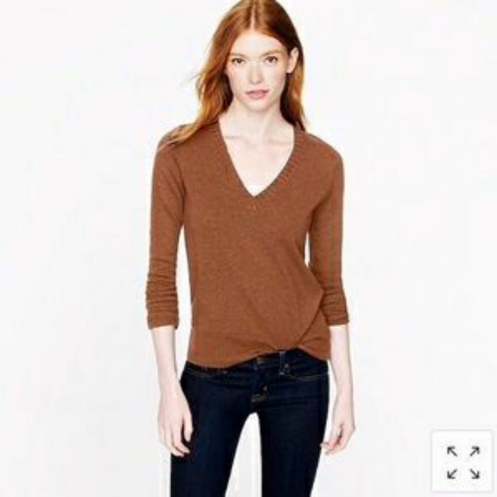 J Crew Wool with Cashmere Sweater in Dark Navy